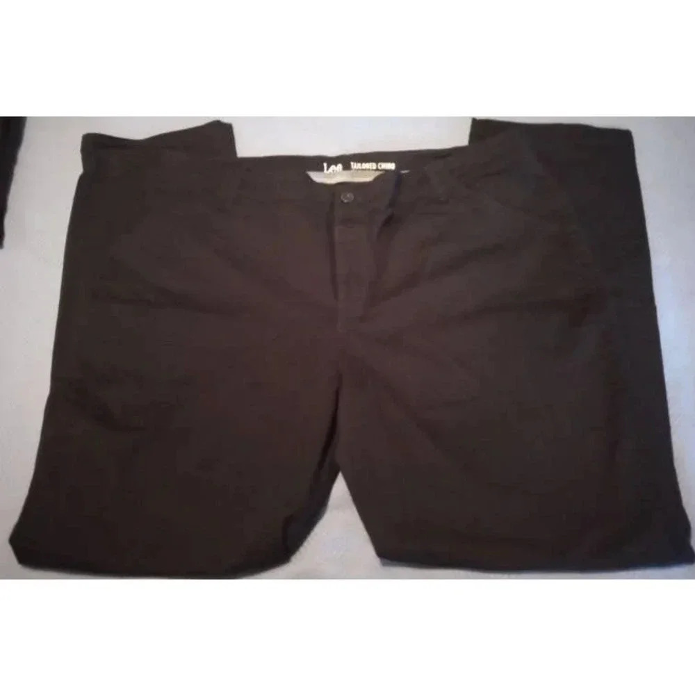 Lee Tailored Chino Pants Women's Size 18M Slim Fit Straight Leg Cotton (S22)